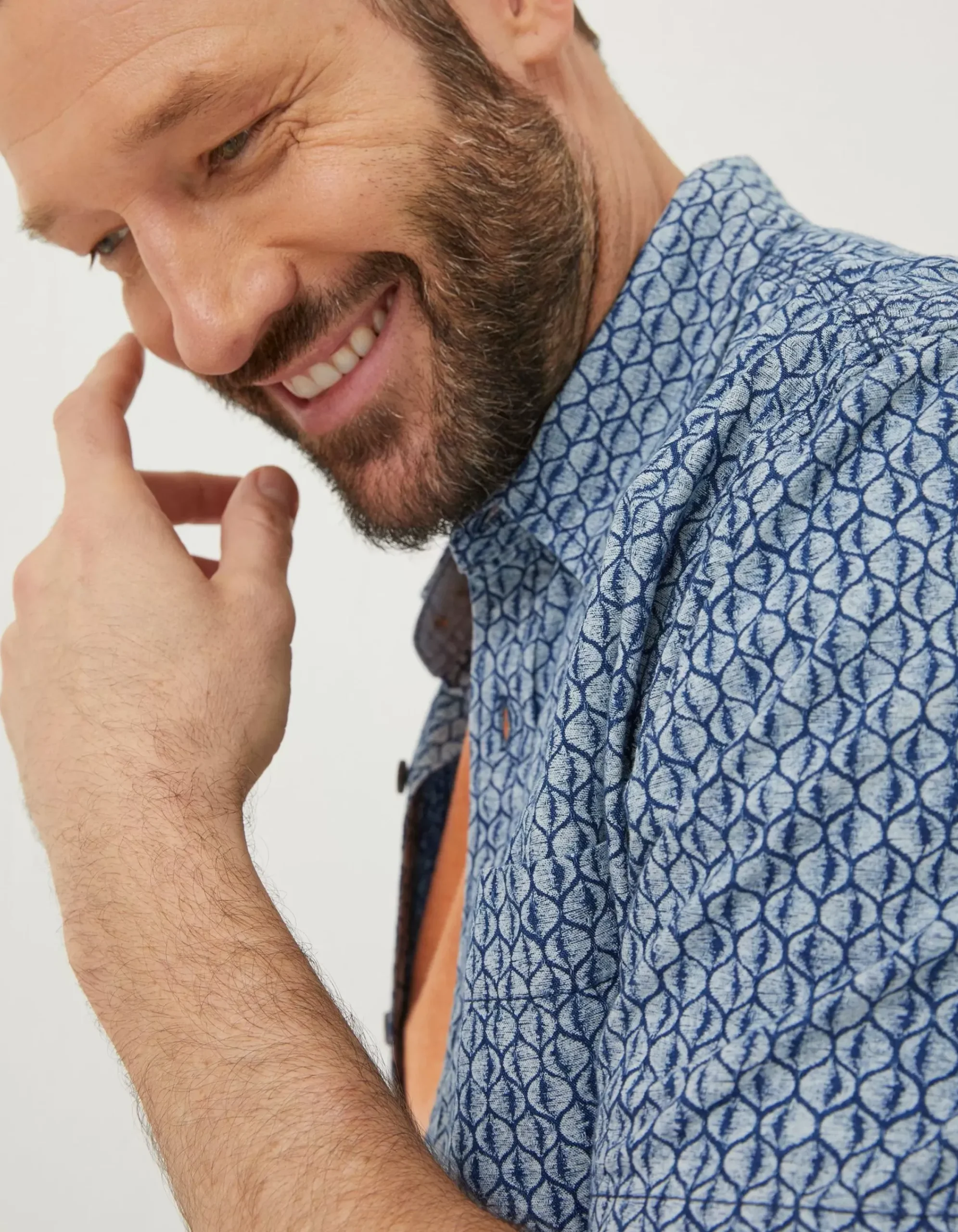Men FatFace Shirts|Shell Print Shirt