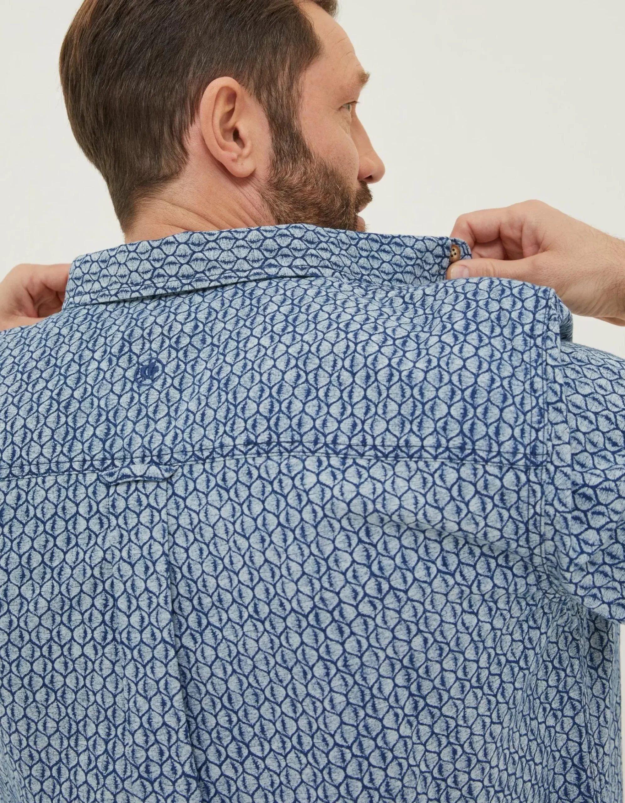 Men FatFace Shirts|Shell Print Shirt