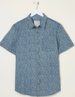 Men FatFace Shirts|Shell Print Shirt