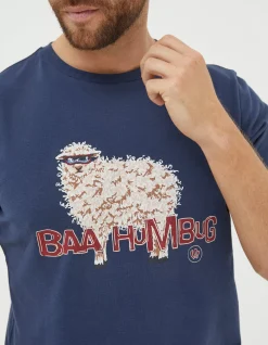 Men FatFace View All|Shelter Baa Humbug Stevie Sheep T-Shirt