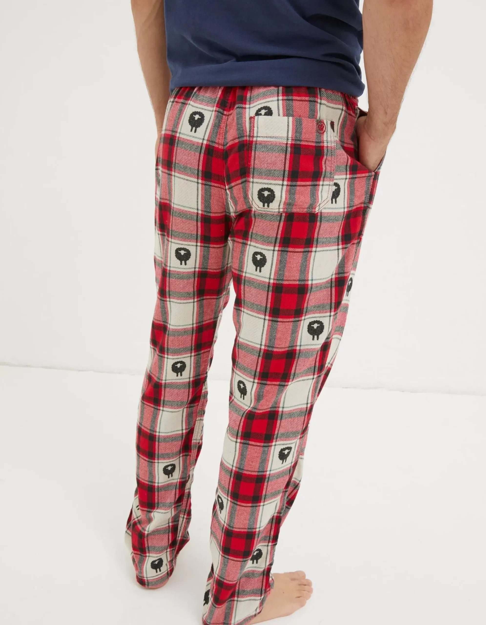 Men FatFace View All|Shelter Stevie Sheep Jacquard Pyjama Bottoms