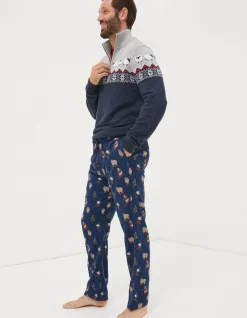 Men FatFace View All|Shelter Stevie Sheep Print Pyjama Bottoms