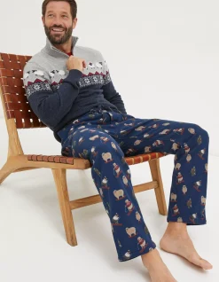 Men FatFace View All|Shelter Stevie Sheep Print Pyjama Bottoms