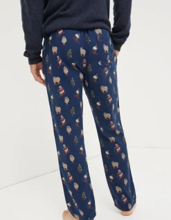 Men FatFace View All|Shelter Stevie Sheep Print Pyjama Bottoms
