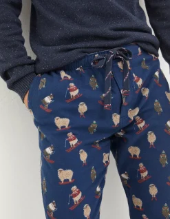 Men FatFace View All|Shelter Stevie Sheep Print Pyjama Bottoms