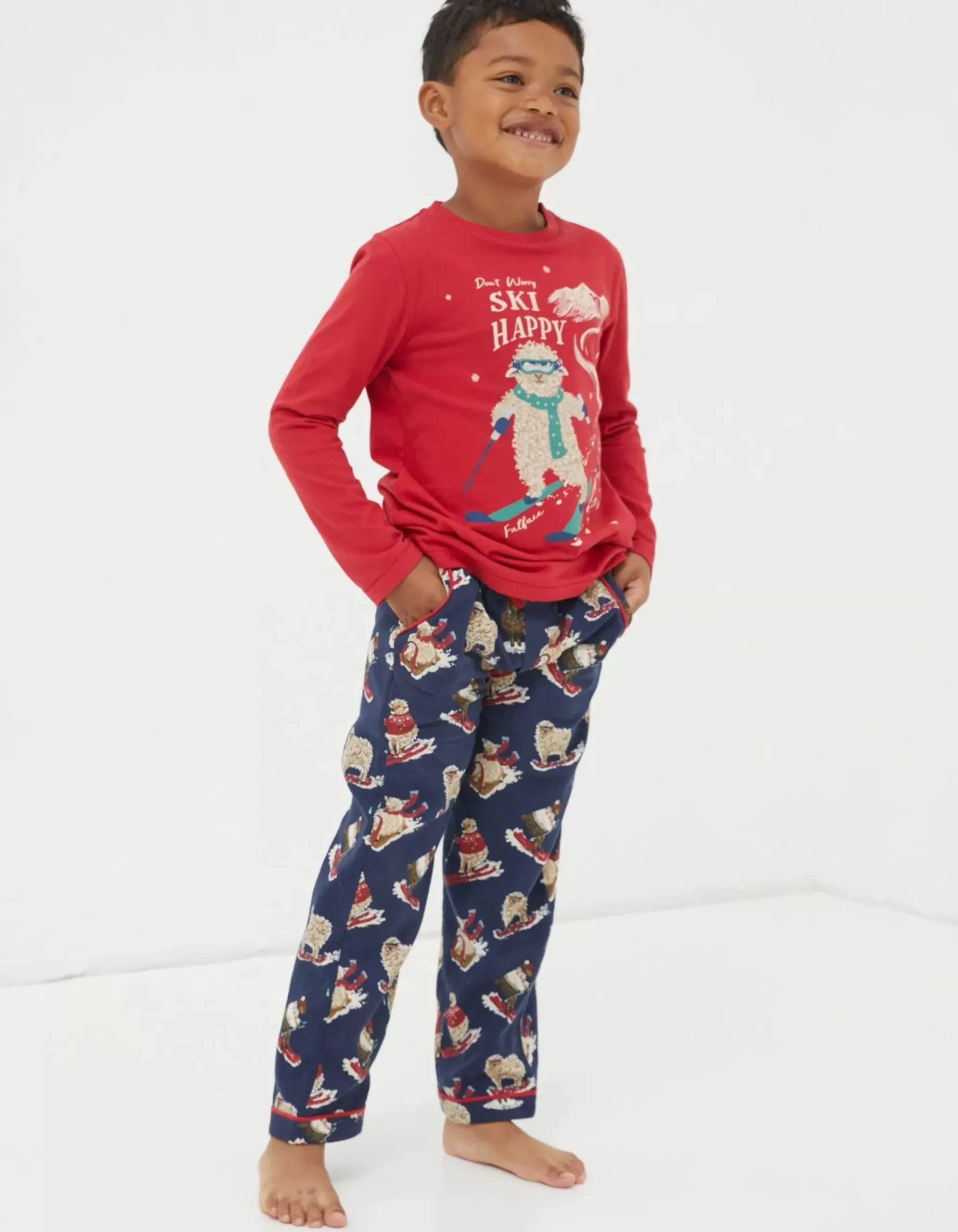 Boys FatFace View All|Shelter Stevie Sheep Pyjama Set