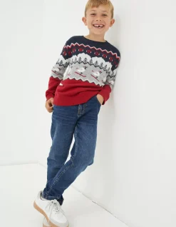 Boys FatFace Knitwear|Shelter Stevie Sheep Ski Jumper