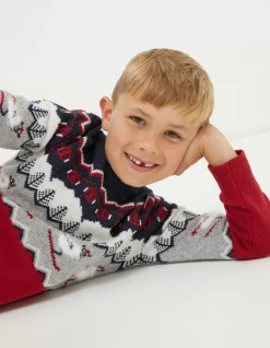 Boys FatFace Knitwear|Shelter Stevie Sheep Ski Jumper