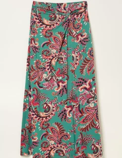 Women FatFace Skirts|Shona Festival Jersey Maxi Skirt
