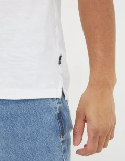 Men FatFace View All|Short Sleeve Slub Henley T-Shirt