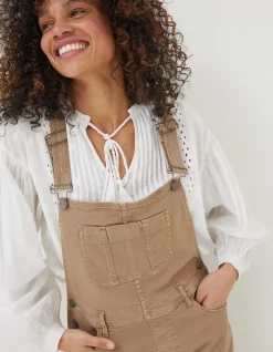 Women FatFace Jumpsuits & Playsuits|Shortie Canvas Dungarees