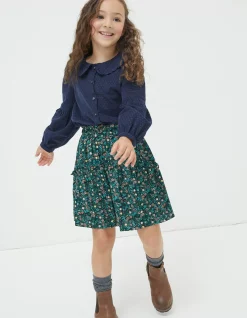 Girls FatFace View All|Sia Evergreen Floral Skirt