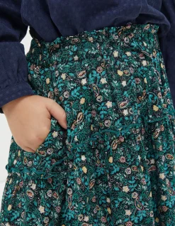 Girls FatFace View All|Sia Evergreen Floral Skirt
