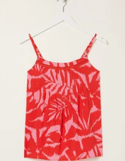 Women FatFace Shirts & Blouses|Sian Ikat Leaves Cami Top