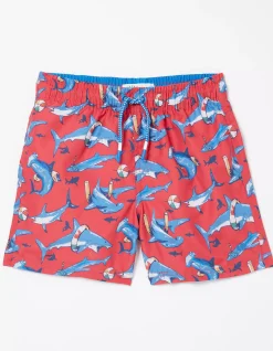 Boys FatFace View All|Sidney Shark Swim Shorts