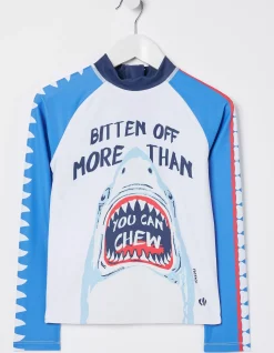 Boys FatFace View All|Sidney The Shark Rash Vest