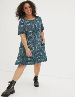 Women FatFace Dresses|Simone Mirrored Jersey Dress