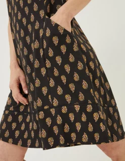 Women FatFace Dresses|Simone Woodblock Jersey Dress