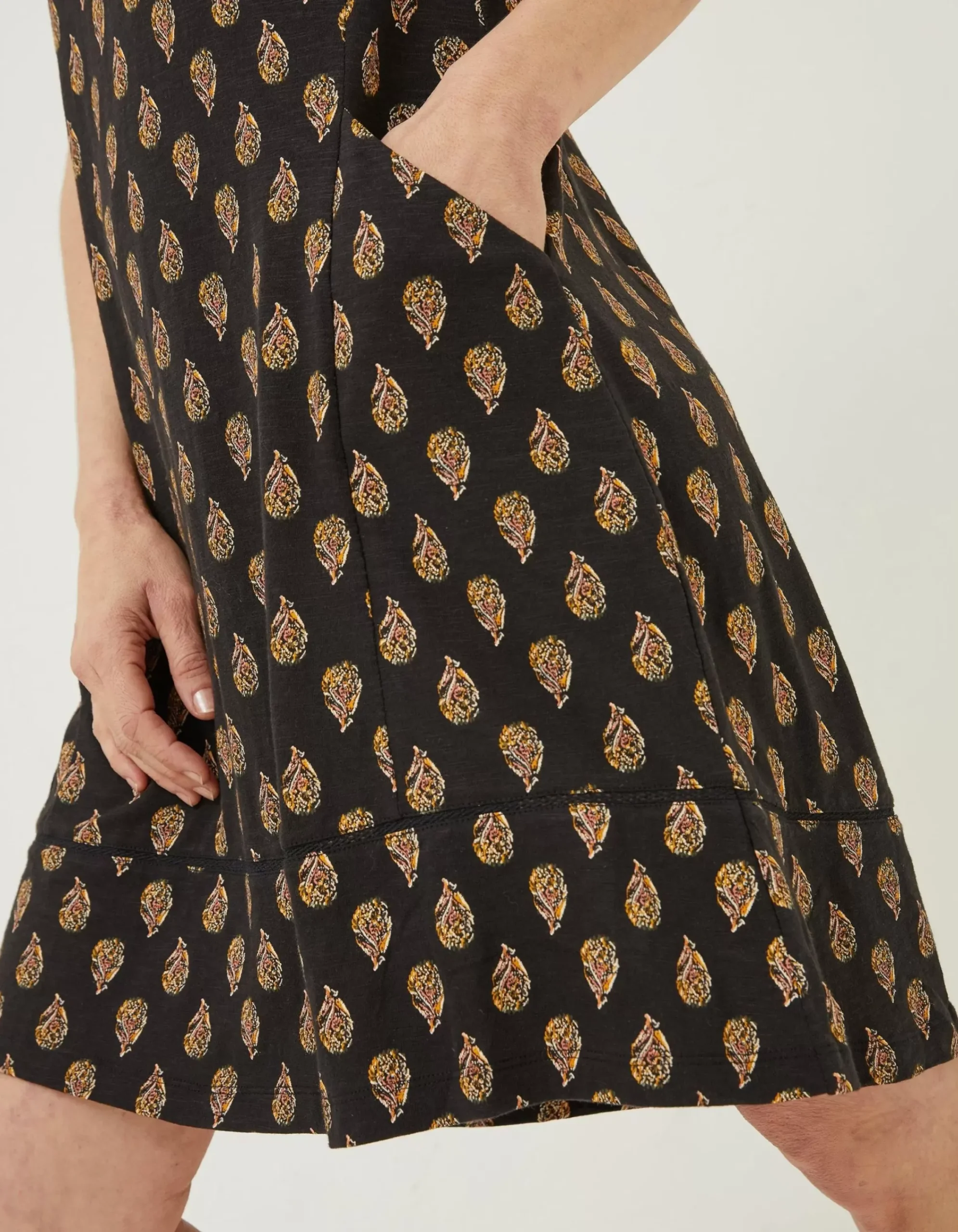 Women FatFace Dresses|Simone Woodblock Jersey Dress
