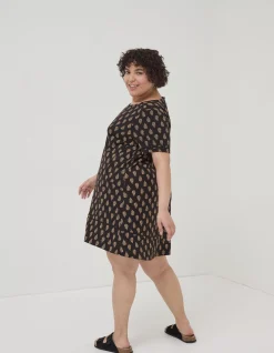 Women FatFace Dresses|Simone Woodblock Jersey Dress