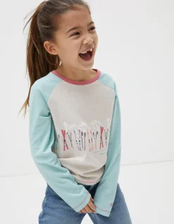 Girls FatFace View All|Ski Raglan Jersey T-Shirt