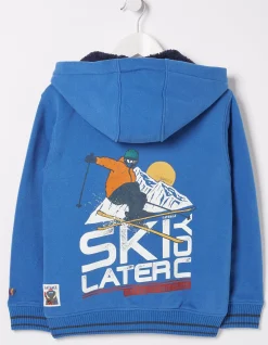 Boys FatFace View All|Ski You Later Sweat Zip Hoodie