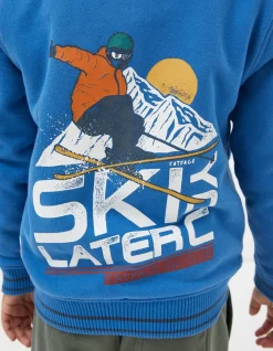 Boys FatFace View All|Ski You Later Sweat Zip Hoodie
