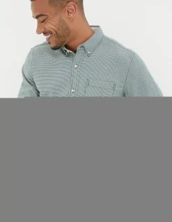 Men FatFace Shirts|Slim Hove Micro Check Shirt