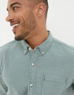 Men FatFace Shirts|Slim Hove Micro Check Shirt