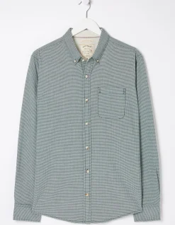 Men FatFace Shirts|Slim Hove Micro Check Shirt