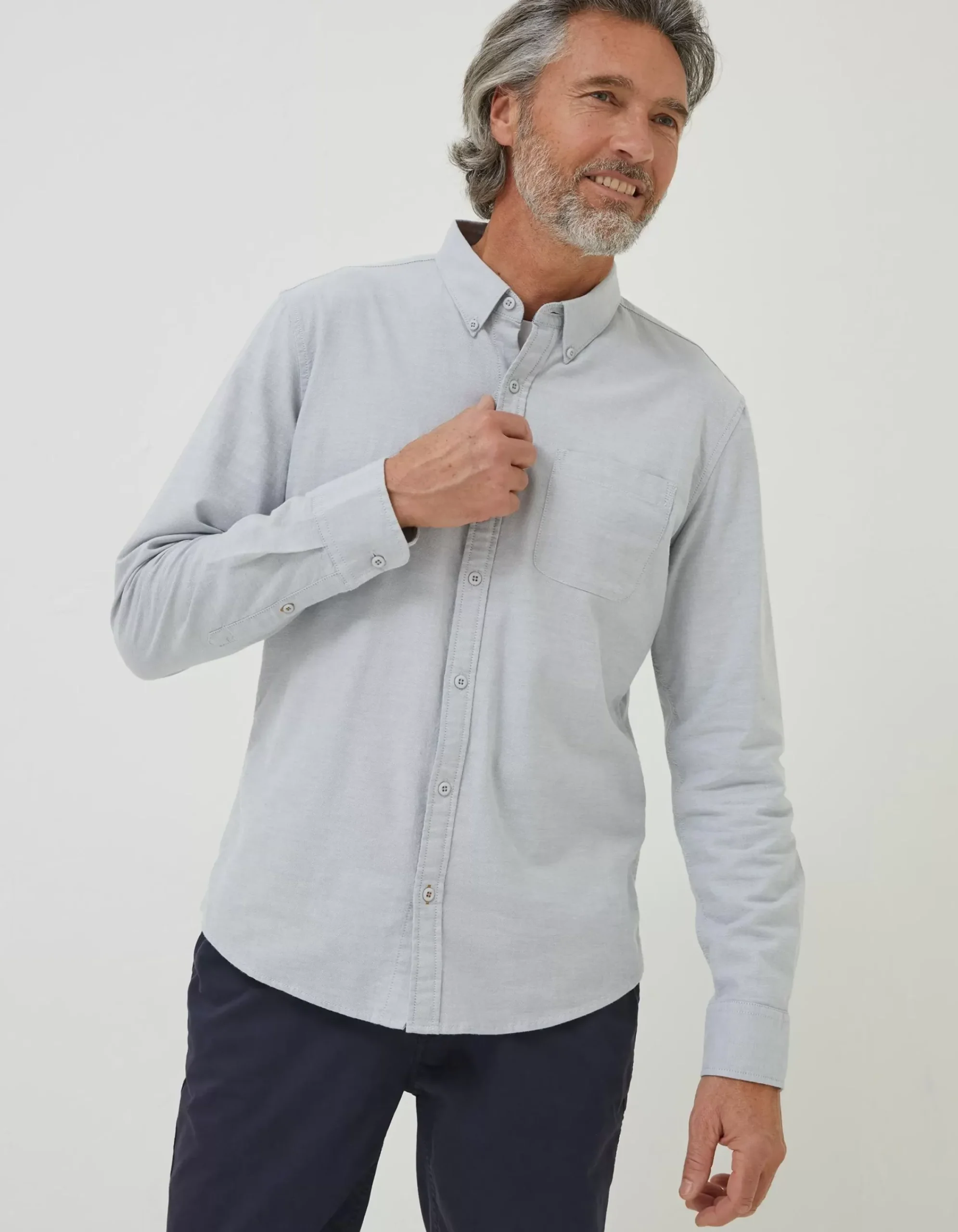 Men FatFace Shirts|Slim Hove Oxford Shirt