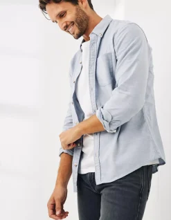 Men FatFace Shirts|Slim Hove Oxford Shirt