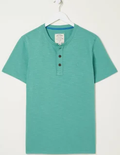 Men FatFace T-Shirts|Slub Henley T-Shirt