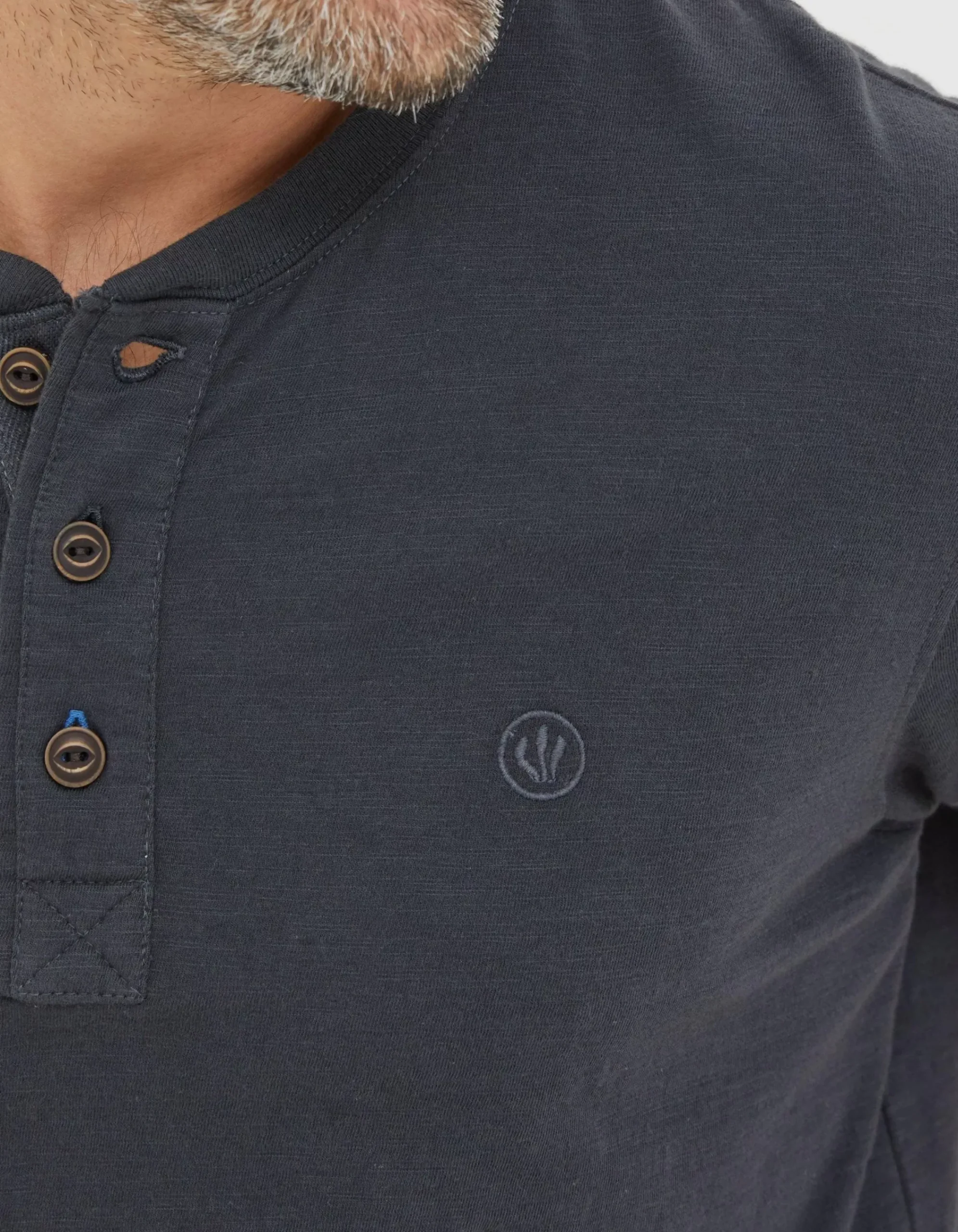Men FatFace T-Shirts|Slub Henley T-Shirt