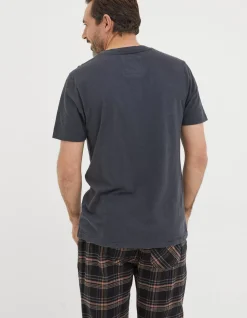 Men FatFace T-Shirts|Slub Henley T-Shirt