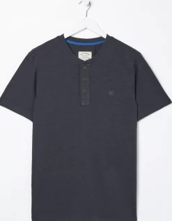 Men FatFace T-Shirts|Slub Henley T-Shirt