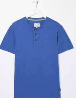 Men FatFace T-Shirts|Slub Henley T-Shirt