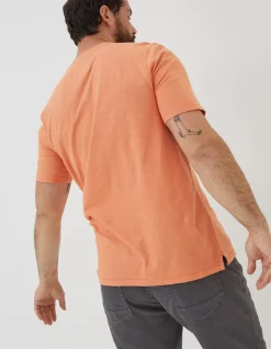 Men FatFace T-Shirts|Slub Henley T-Shirt