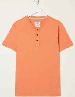 Men FatFace T-Shirts|Slub Henley T-Shirt