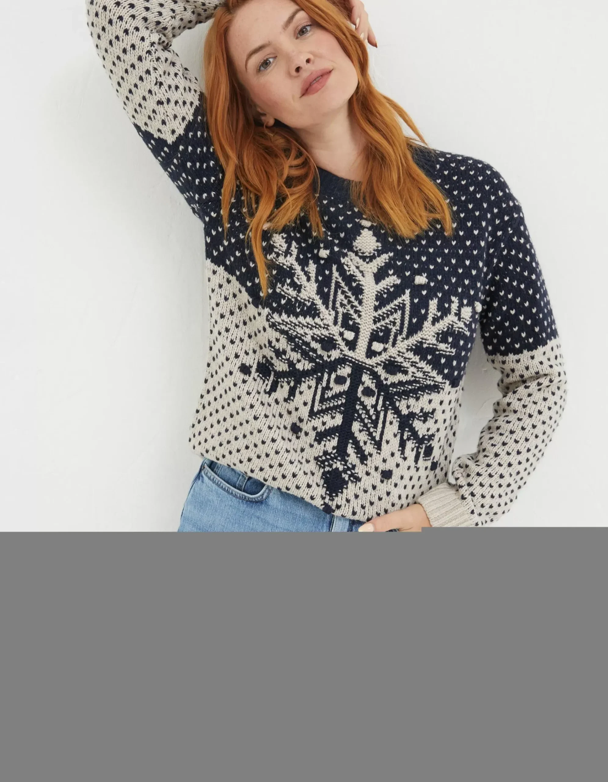 Women FatFace View All|Snowflake Jumper
