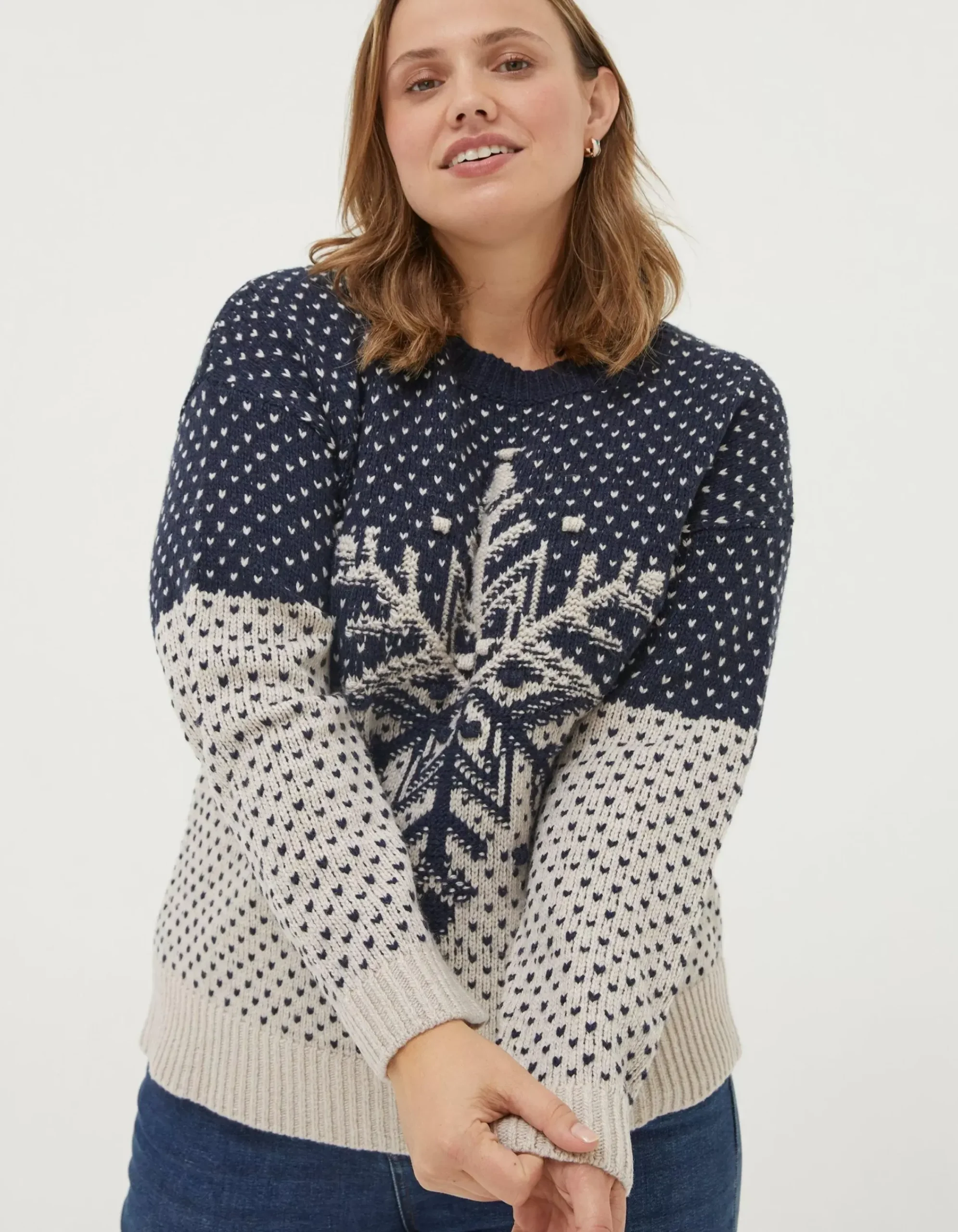 Women FatFace View All|Snowflake Jumper