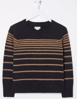 Women FatFace View All|Sparkle Stripe Jumper
