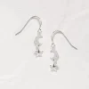 Women FatFace View All|Star And Moon Charm Earrings