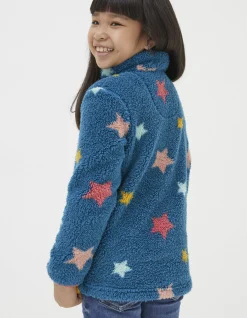 Girls FatFace View All|Star Fleece Half Neck Sweatshirt