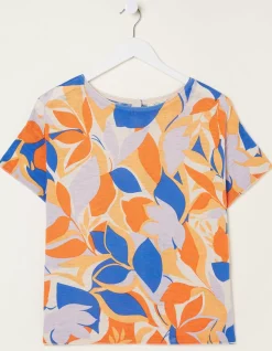 Women FatFace Knitwear|Stencil Floral Knitted Top