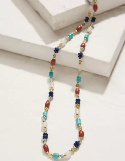 Women FatFace View All|Stone And Bead Necklace