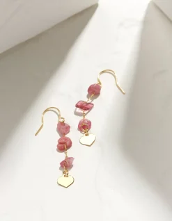Women FatFace View All|Stone And Heart Earrings