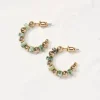 Women FatFace View All|Stone Hoop Earrings