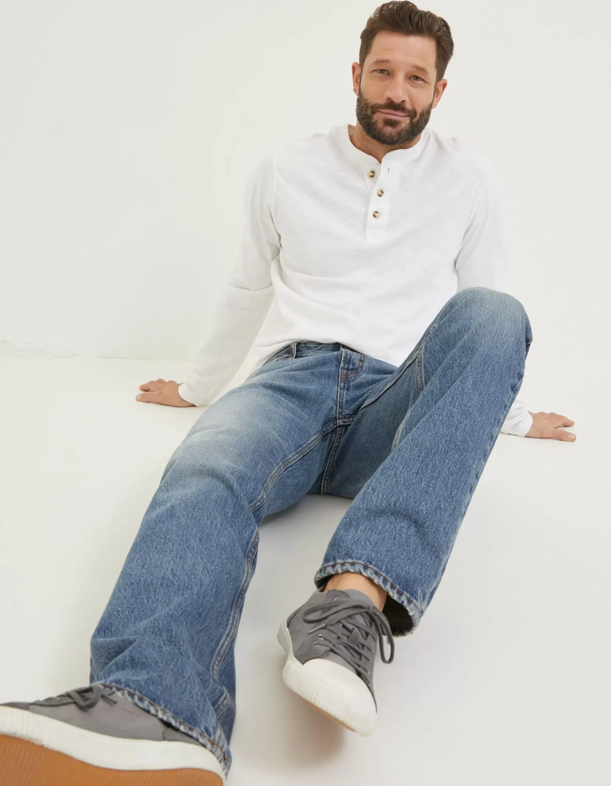 Men FatFace Jeans|Straight Authentic Wash Jeans