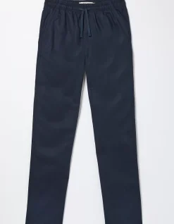 Men FatFace Trousers & Chinos|Straight Cotton Linen Trousers